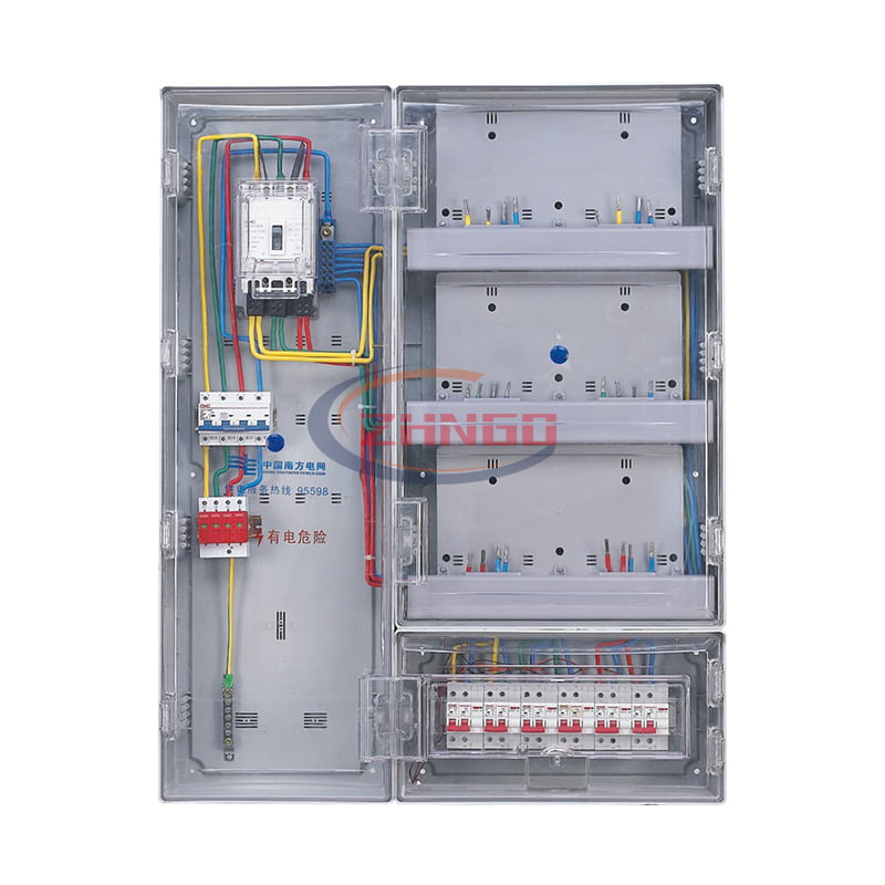 南網(wǎng)費控單相六表位電子式電表箱