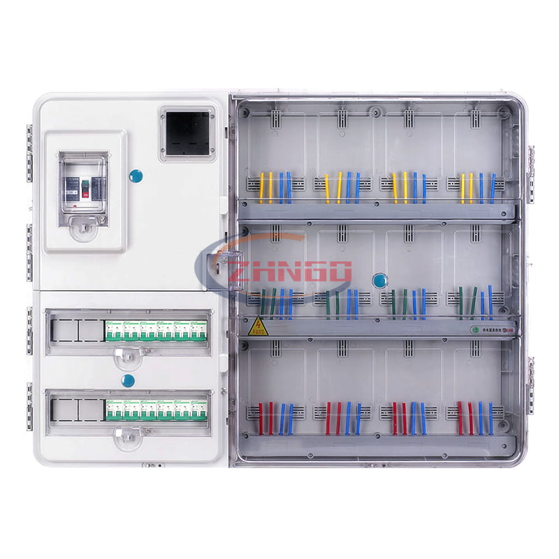 左右結(jié)構(gòu)單相十二表位電子式電表箱