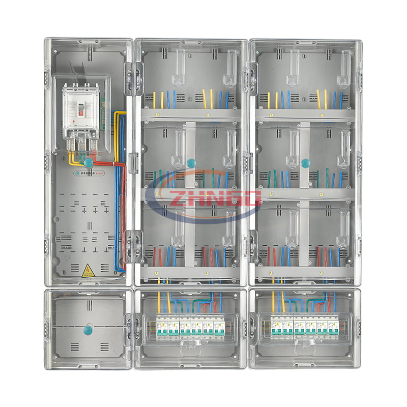 南網(wǎng)單相十二表位插卡式電表箱